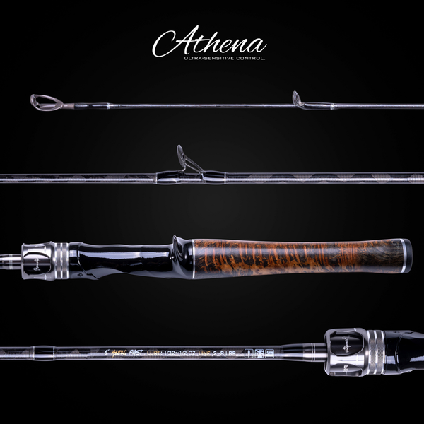 2pc baitcasting rod 6 FAST ACTION (LIGHT TIP + MEDIUM-LIGHT TIP) ATHENA 2-PIECE FINESSE (TWO TIPS INCLUDED) Model 68 XH Toman 70 XXH Black Bass Guides Fuji Alconite Fuji Alconite Type Freshwater / BC Freshwater / BC Piece 2B 2B Power X Heavy XX Heavy Action Med Fast Med Fast Length 68 70 Line ~PE6 ~PE8 Lure (g) na na Max Drag @45o (kg) na na Pack Length (cm) 204 209 Weight (g) 171 190 Shimano Staaten 8'2" 8 -