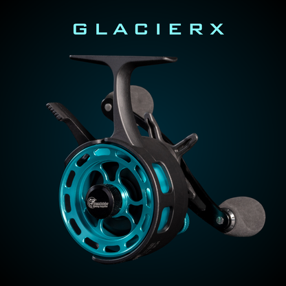 GLACIERX ICE FISHING ROD+REEL COMBO