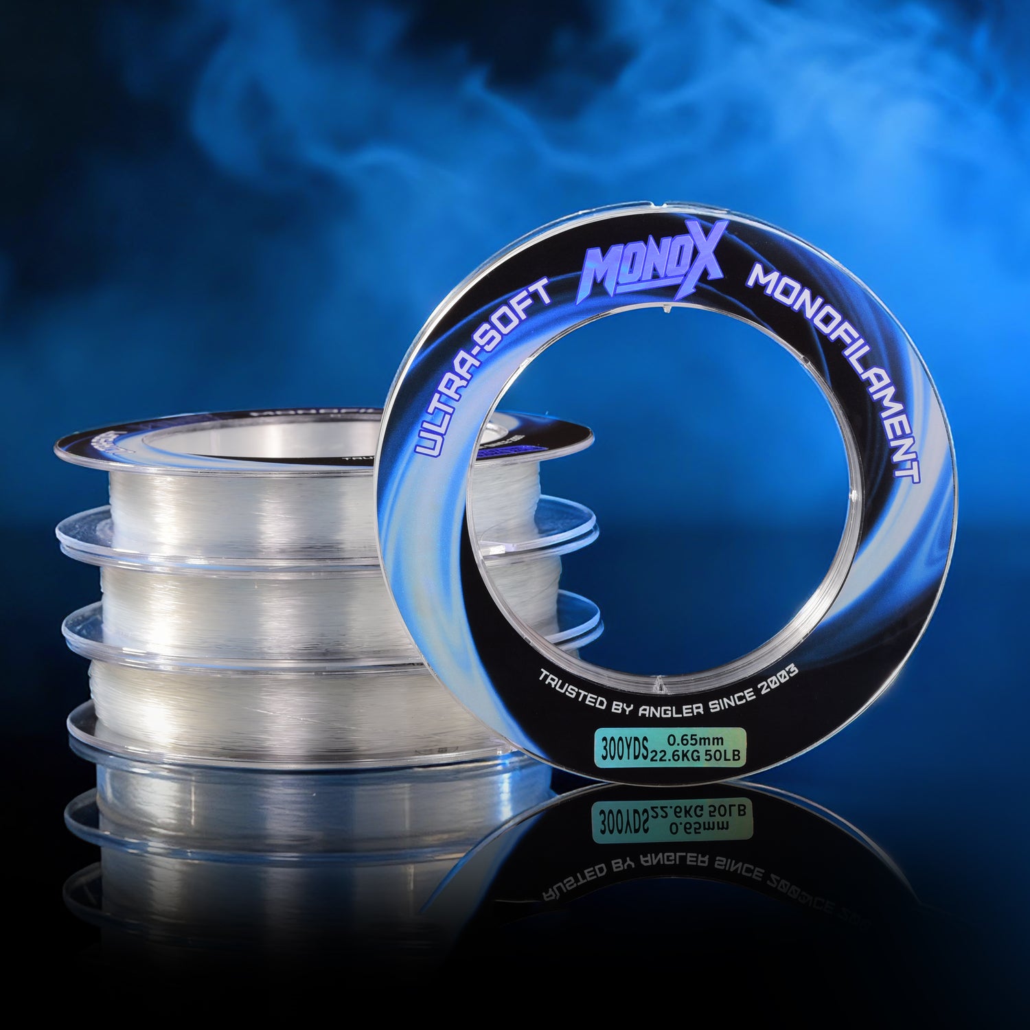 best selling mono fishing line MONOX NYLON MONOFILAMENT FISHING LINE Clear / 50 lbs