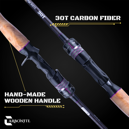 CARBONITE 2-PIECE CASTING ROD (TWO TIPS INCLUDED)