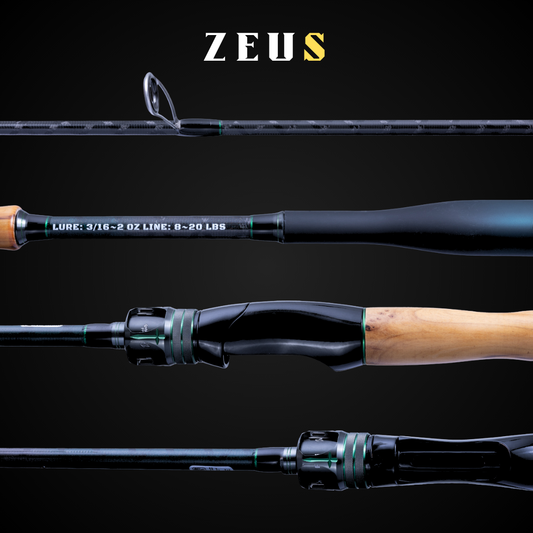 ZEUS 2-PIECE SPINNING ROD (TWO TIPS INCLUDED)
