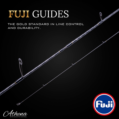 ATHENA 2-PIECE FINESSE SPINNING ROD (TWO TIPS INCLUDED)