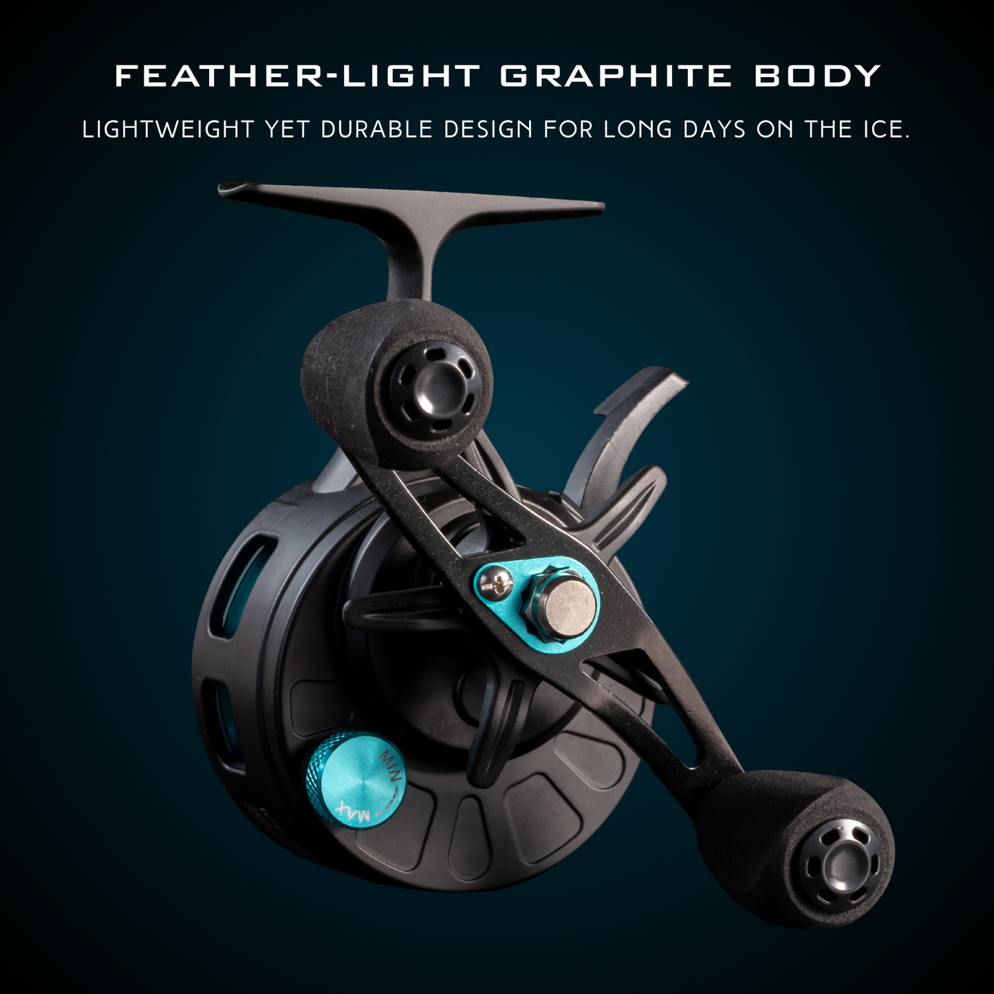 GLACIERX ICE FISHING ROD+REEL COMBO