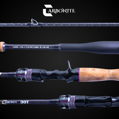 CARBONITE 2-PIECE CASTING ROD (TWO TIPS INCLUDED)
