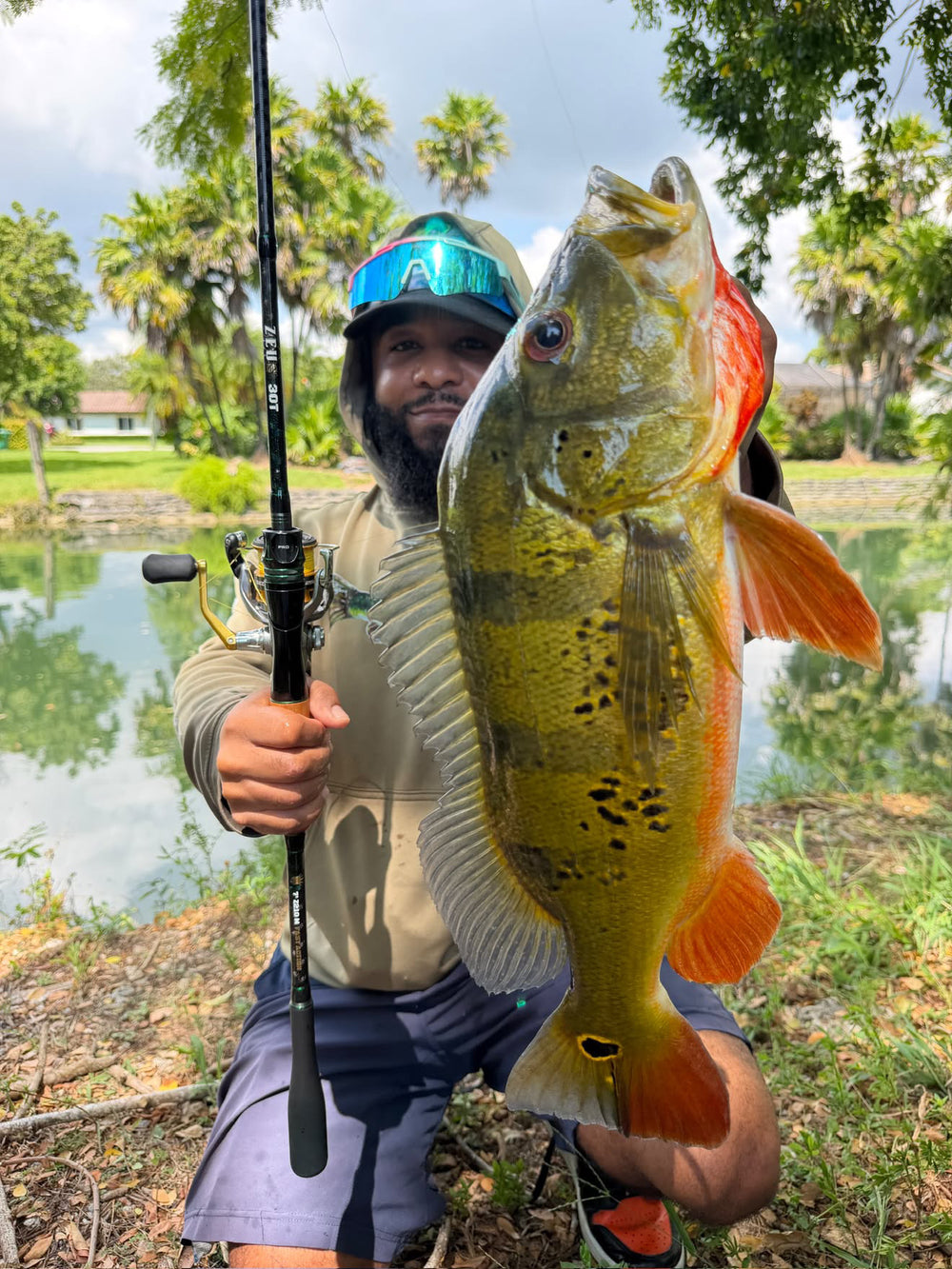 Monster Mike fishing a DreamCatcher rod