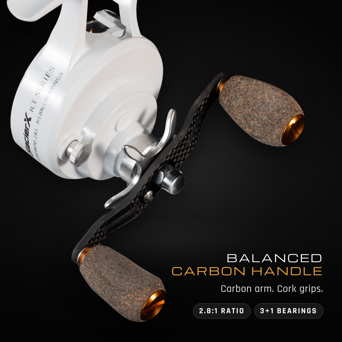 GLACIERX ICE FISHING COMBO (ROD + REEL)