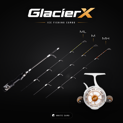 GLACIERX ICE FISHING COMBO (ROD + REEL)