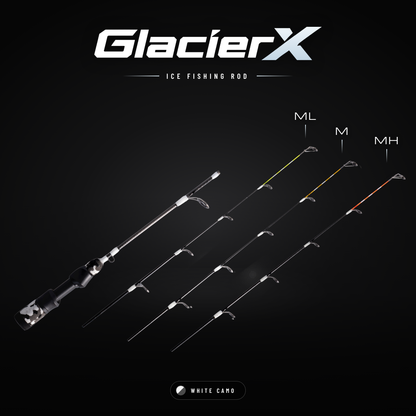 GLACIERX ICE FISHING ROD (3 TIPS INCLUDED)
