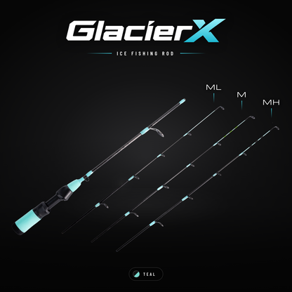 GLACIERX ICE FISHING ROD (3 TIPS INCLUDED)