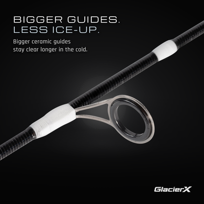 GLACIERX ICE FISHING ROD (3 TIPS INCLUDED)