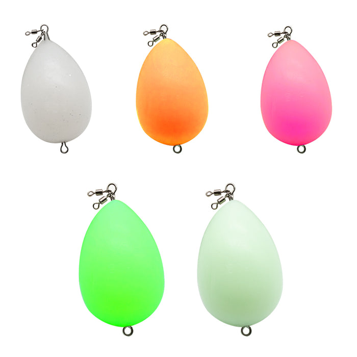 FLT2 - ABS Luminous Solid Plastic Fishing Float Oval Fishing Bobber